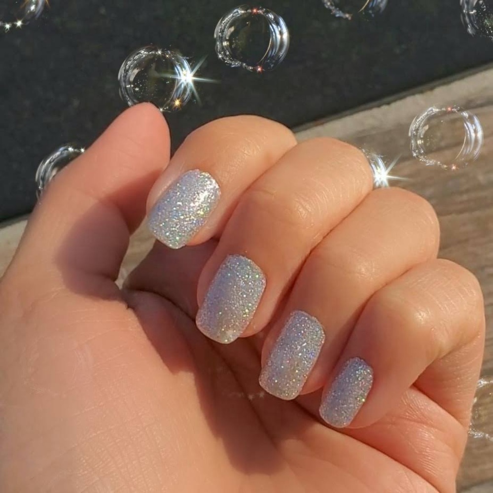 FORT WORTH IT (RETIRED) Silver Sparkle Nail Strips Silver Glitter - Picture 6 of 7